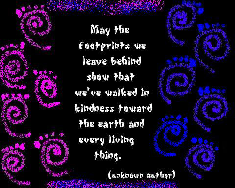 footprints card